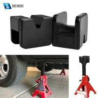 24 packs universal slotted frame rubber jack pads adapter for most lift jack stands frame rail protector pinch weld support