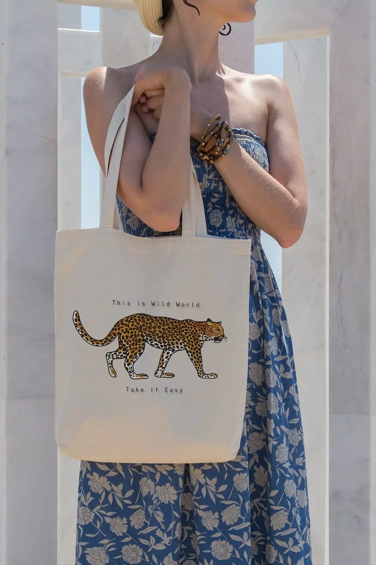 

Это Дикий мир, Леопардовый шоппинг, пляжная сумка-тоут