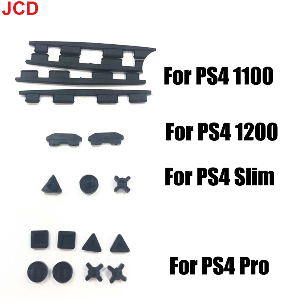 JCD For PS4 Slim Pro Silicone Rubber Feet Pads Cover Cap replacement for PS 4 1000 1100 Console Rubber feet