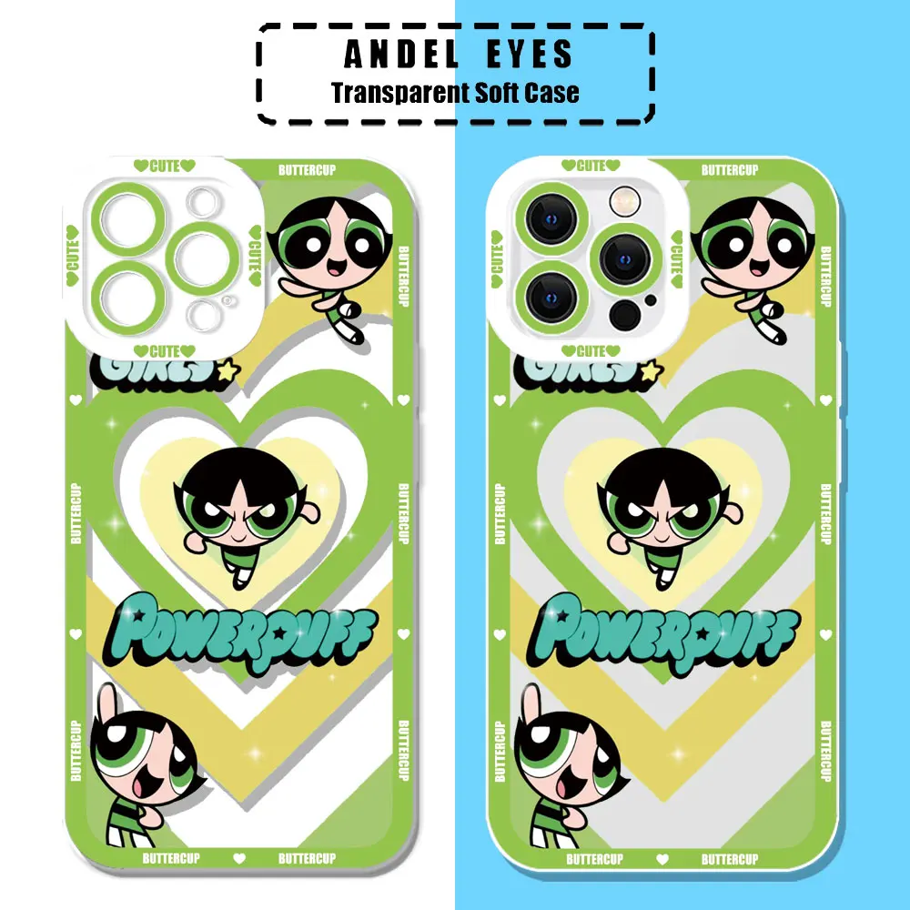 Чехол Anime The P-Powerpuff Girls для Motorola MOTO G73 G72 G71 G60S G53 G52 G32 G30 G22 G9 Edge 40 Pro Plus 5G прозрачный