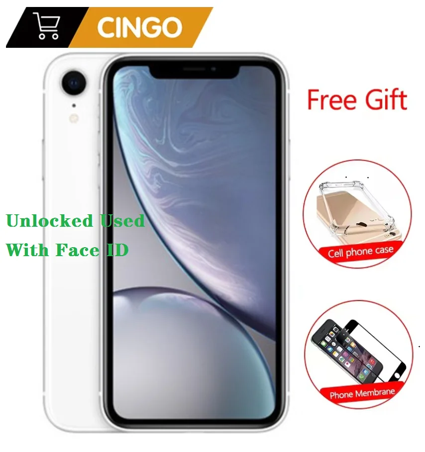 

Unlocked Original iPhone XR Face ID 6.1" 3G RAM 64GB/128GB/256GB ROM 4G Smartphone iphonexr