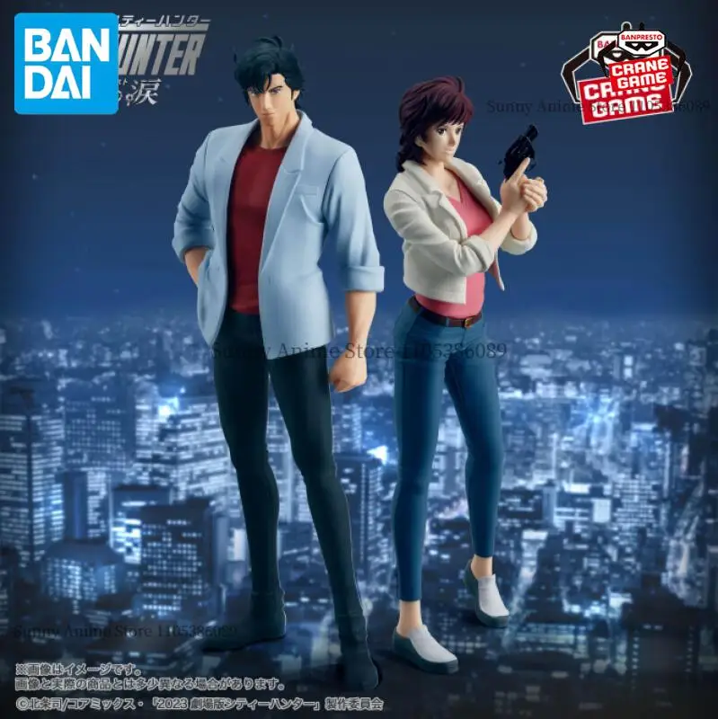 Фото Оригинальные фигурки Bandai Banpresto City Hunter: Ангельский пыль: Рё Саэба, Каори Макимура в повседневной одежде, аниме-фигурки, коллекционные фигурки №1