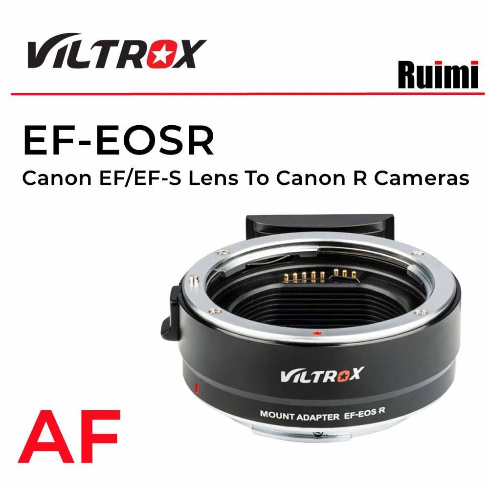 

Viltrox EF-EOSR Lens Mount Focus Adapter EF-RF for Canon EOS EF/EF-S Lens to Canon RF Camera EOS R R6 RP R5