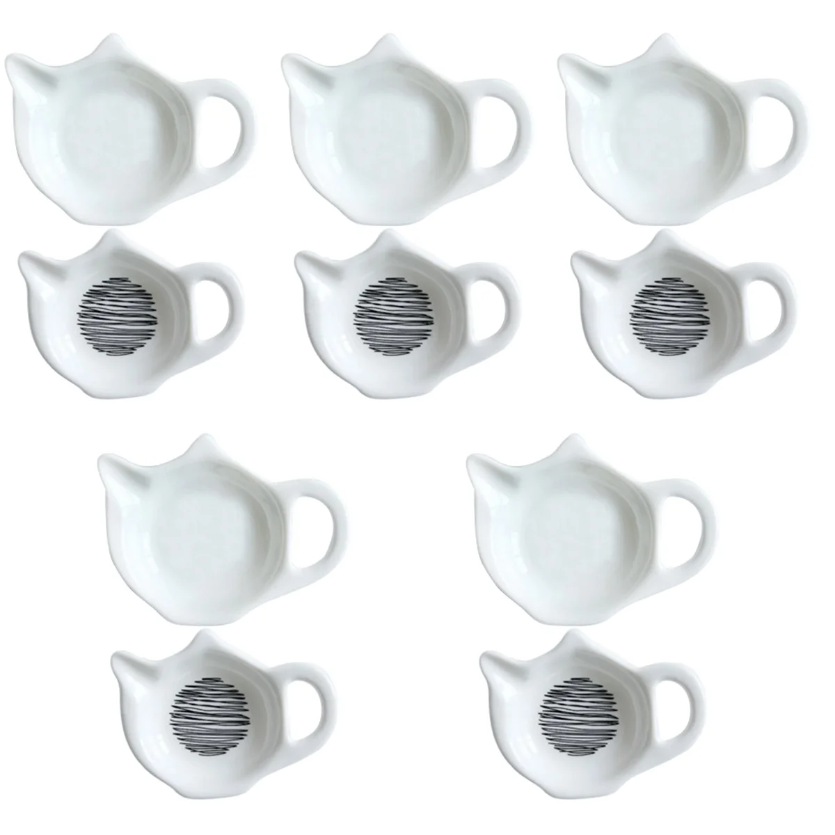 

10 Pcs Special Coffee Spoon Rest Teabag Dishes Household Teabag Holder for Replace Coffee Station Kitchen Home