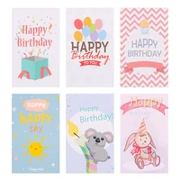 30pcs 9x5 4cm happy birthday cards greeting labels message postcard invitations cardstock package insert gift wrapping