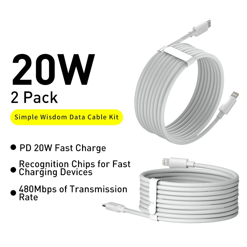 

New Fashion USB C Cable for iPhone Cable Charging Data Cable USB C Wire Code USB Type C for iPhone 12 11 8 X XR PD 20W Fast Cha