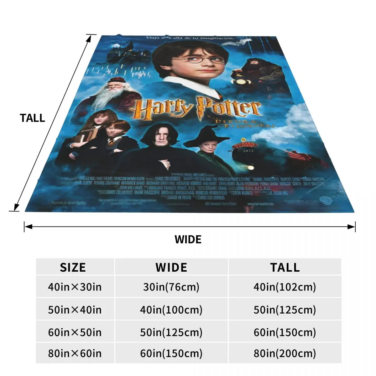 Теплое одеяло для путешествий офиса H-HARRY P-POTTER из фильма фэнтезийное литературное