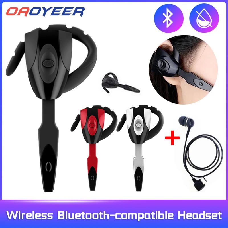 Беспроводная bluetooth-гарнитура с микрофоном наушники bluetooth перезаряжаемые