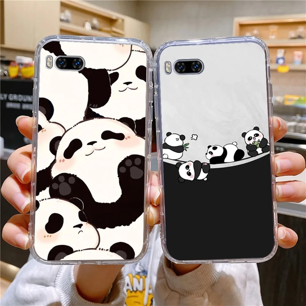 Panda Cute Label Phone Case For Huawei Mate P10 P20 P30 P40 P50 Smart Z Honor 50 60 70 Pro Lite Transparent
