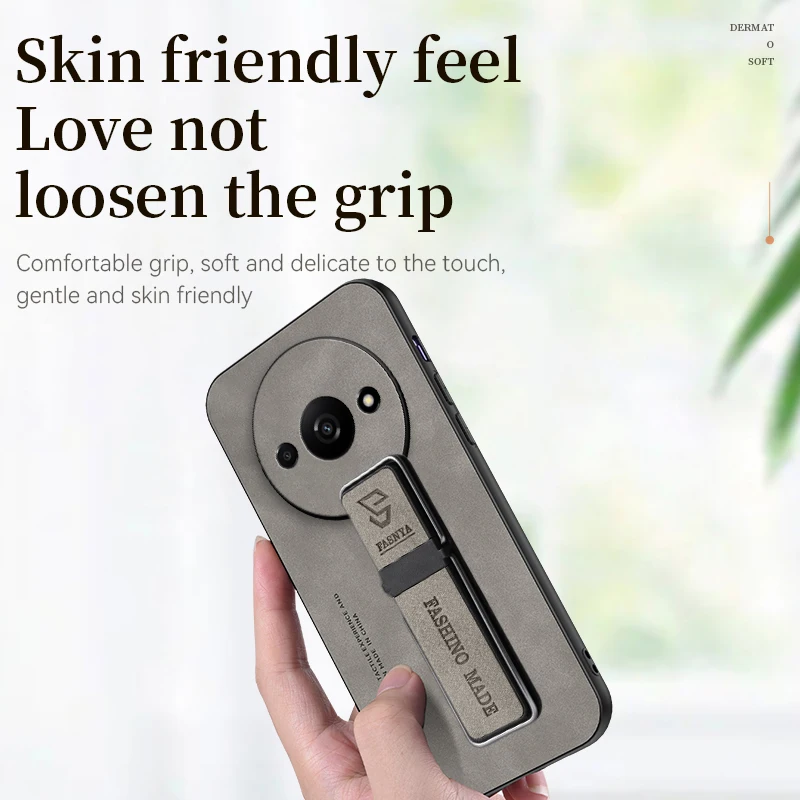 Роскошный магнитный мягкий кожаный чехол из овечьей кожи для телефона Xiaomi Redmi A3