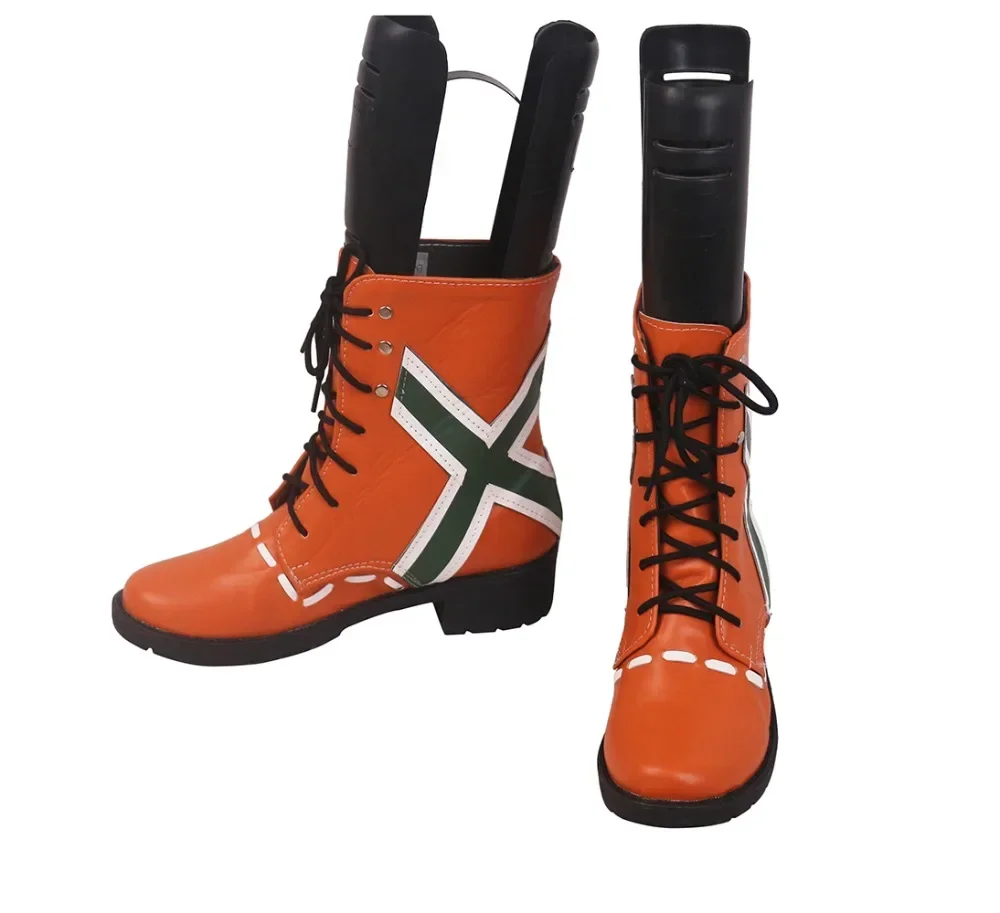 My Hero Academia Kacchan Katsuki Bakugo Orange Сапоги для косплея Обувь Boku no Косплей на заказ