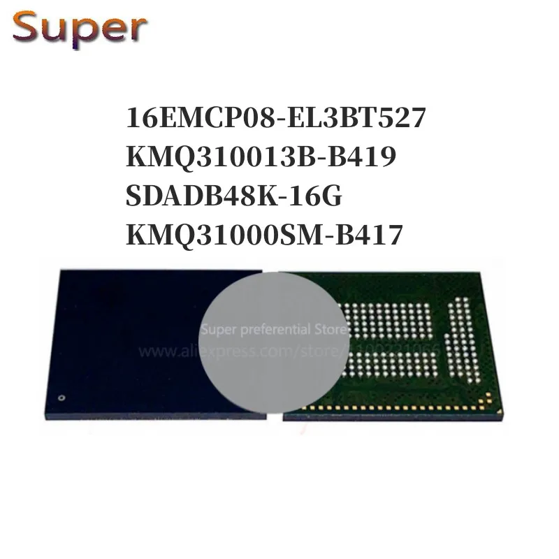 1 шт. 16EMCP08-EL3BT527 KMQ310013B-B419 SDADB48K-16G BGA221 EMCP 16 + 8 16GB