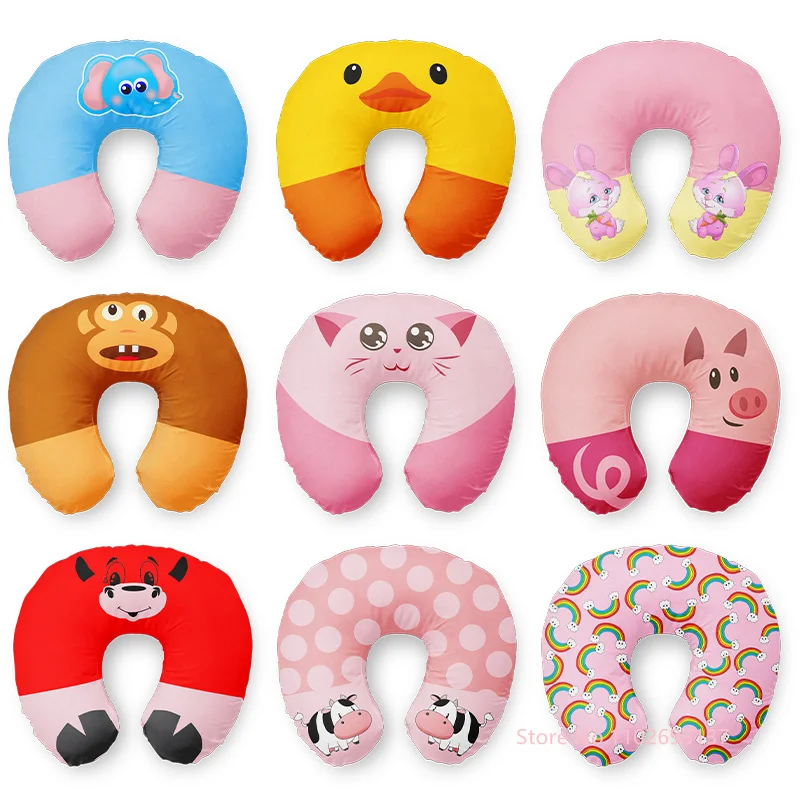 

U-образная подушка для шеи в виде кошки и слона