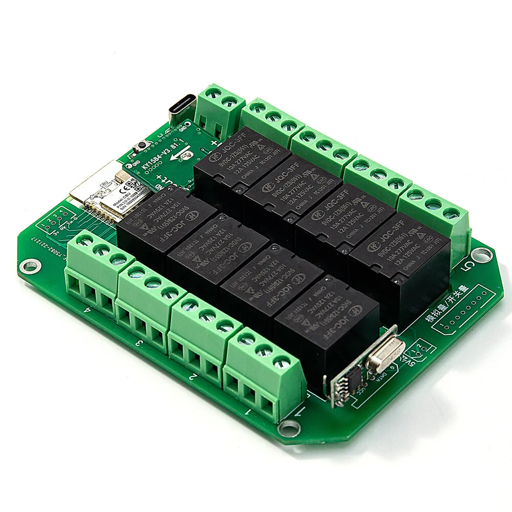 Умный переключатель Tuya Wi-Fi Zigbee 8 каналов 7-27 В постоянного тока 85-250 переменного