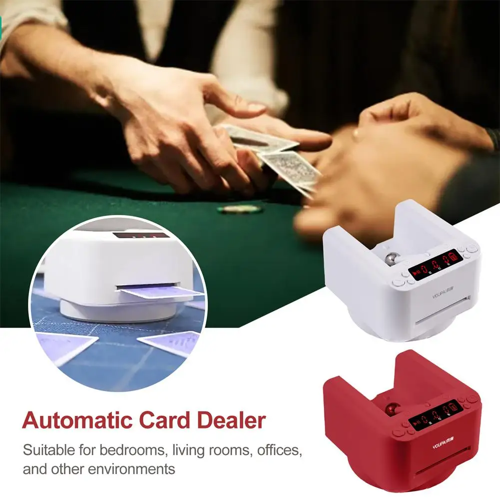 

Автоматический дилер карт, Электрический дилер карт, вращающийся на 360 ° для покера, Техасский Холдем, универсальный Blackjack для покера