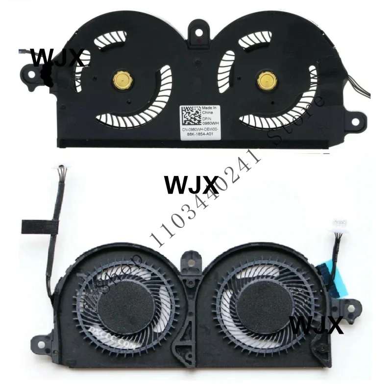 WYORESY новый оригинальный вентилятор процессора для Dell XPS 13 7390 9380 0980WH 980WH ND55C19-19A14