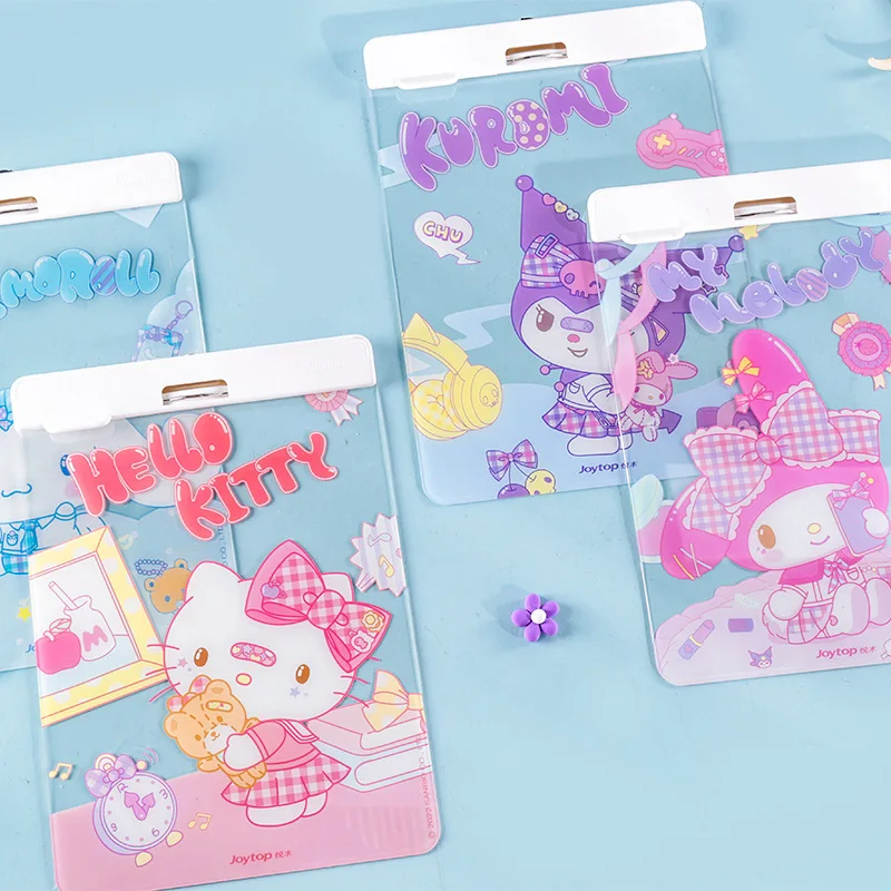 

Sanrio My Melody Cinnamoroll Kuromi Hello Kitty A4 Folder Clipboard Writing Pad Memo Test Paper Storage Organizer Stationary Kid