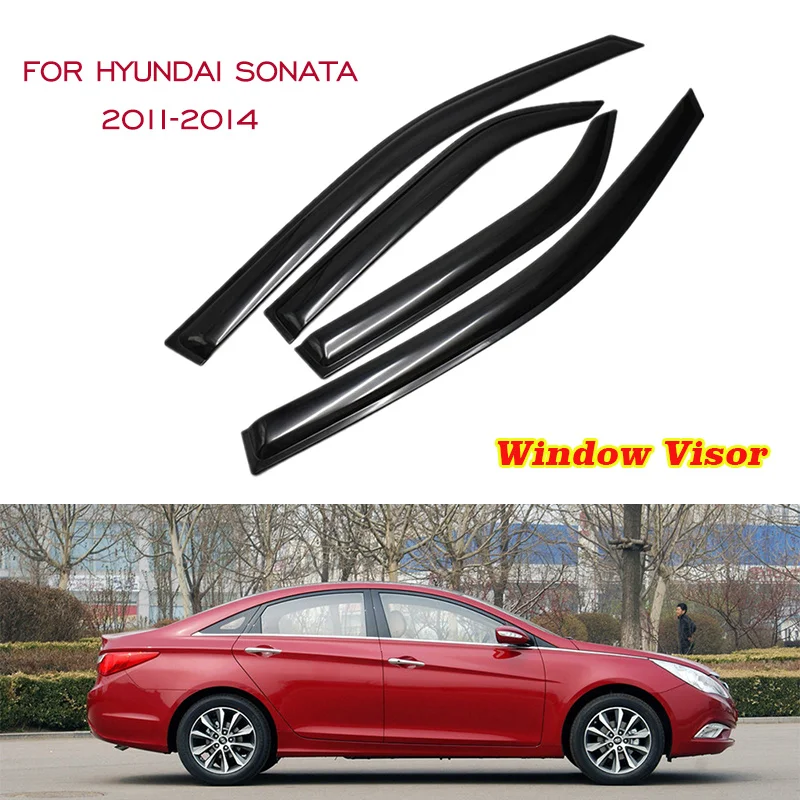 Для Hyundai Sonata 2011 2012 2013 2014 оконный вентиляционный козырек тонкий стиль дефлектор от