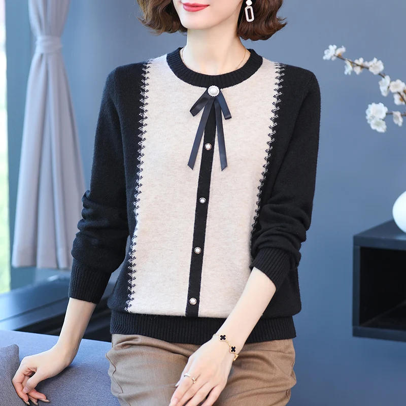 

Sweater ladies winter 2021 new style inner fashion knitted bottoming shirt one