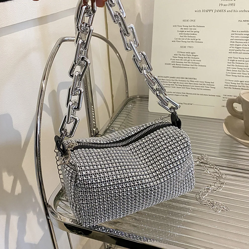 

Маленькие сумки через плечо с бриллиантовым дизайном для женщин 2023, летняя тенденция, роскошные модные дорожные сумки через плечо, кошельки