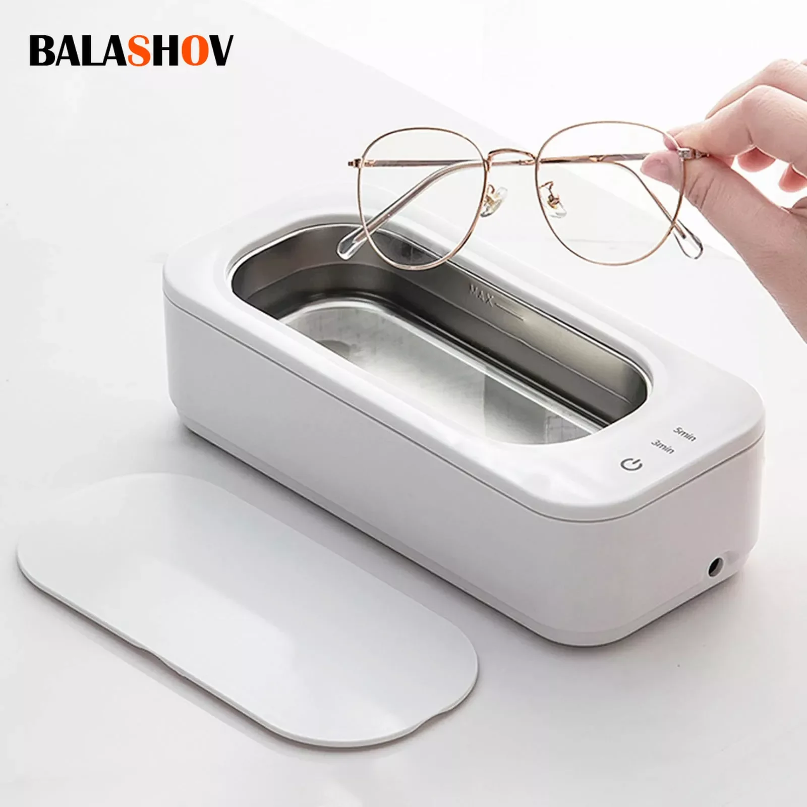 

NEW Ultrasonic Cleaning Machine Portable Glasses Jewelry Cleaning Machine Household Makeup Brush Mini Small Cleaning Device