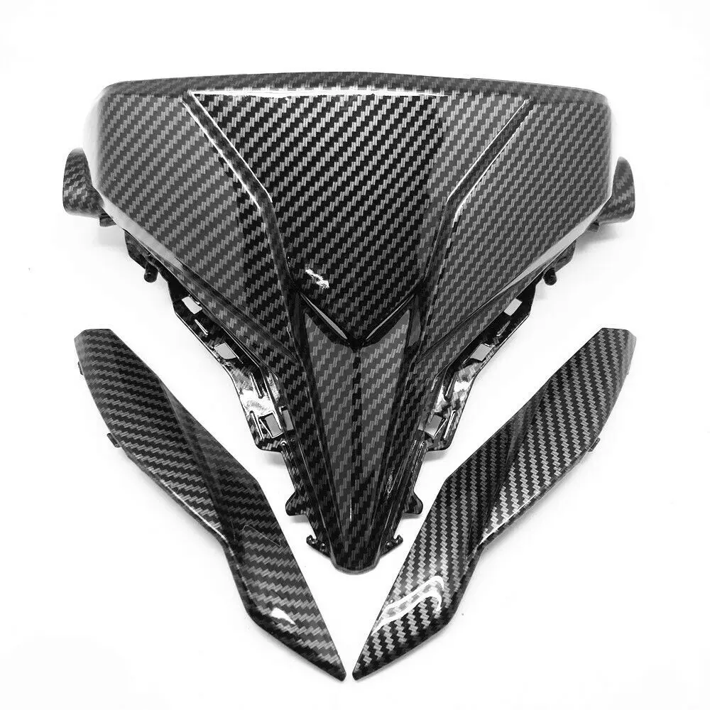 

For HONDA CB650F 2016 2017 2018 Front Upper Head Light Fairing Side Cover Carbon Fiber