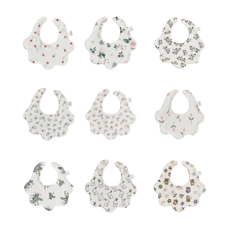

Baby Bibs ​Degree Rotate Soft & Absorbent Bandana Drooling for Boys Girls