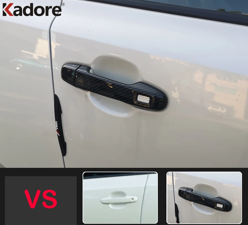 Накладка на переднюю дверную ручку для Toyota C-HR CHR 2016 2017 2018 2019 2020 2021 карбоновые