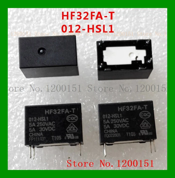 HF32FA-T 012-HSL1 12vdc реле dip-4