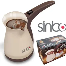 전기 Sinbo 커피 에스프레소 카푸치노, 터키 커피 머신, 간편한 휴대용, 빠른 유선 1000W, 0.4L, 5 컵 용량