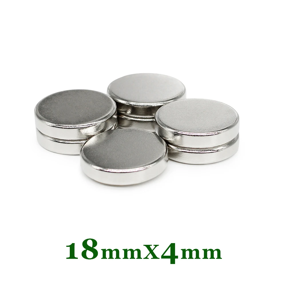 2/5/10/20/50PCS 18*4 mm Strong Rare Earth Magnet 18mmx4mm Permanent NdFeB Magnet Disc Powerful Strong Magnetic Magnets18x4 mm