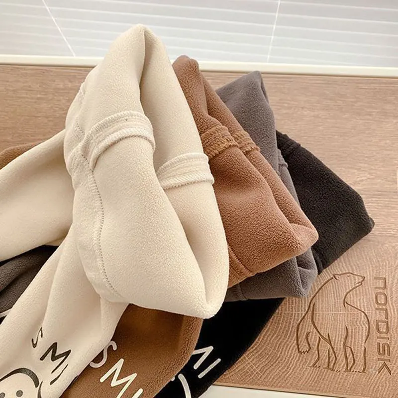 

Children Pants Thicken Warm Trousers for Kids Winter 2022 Toddler Sweatpants Girls Boys Leggings Fleece Baby Clothes