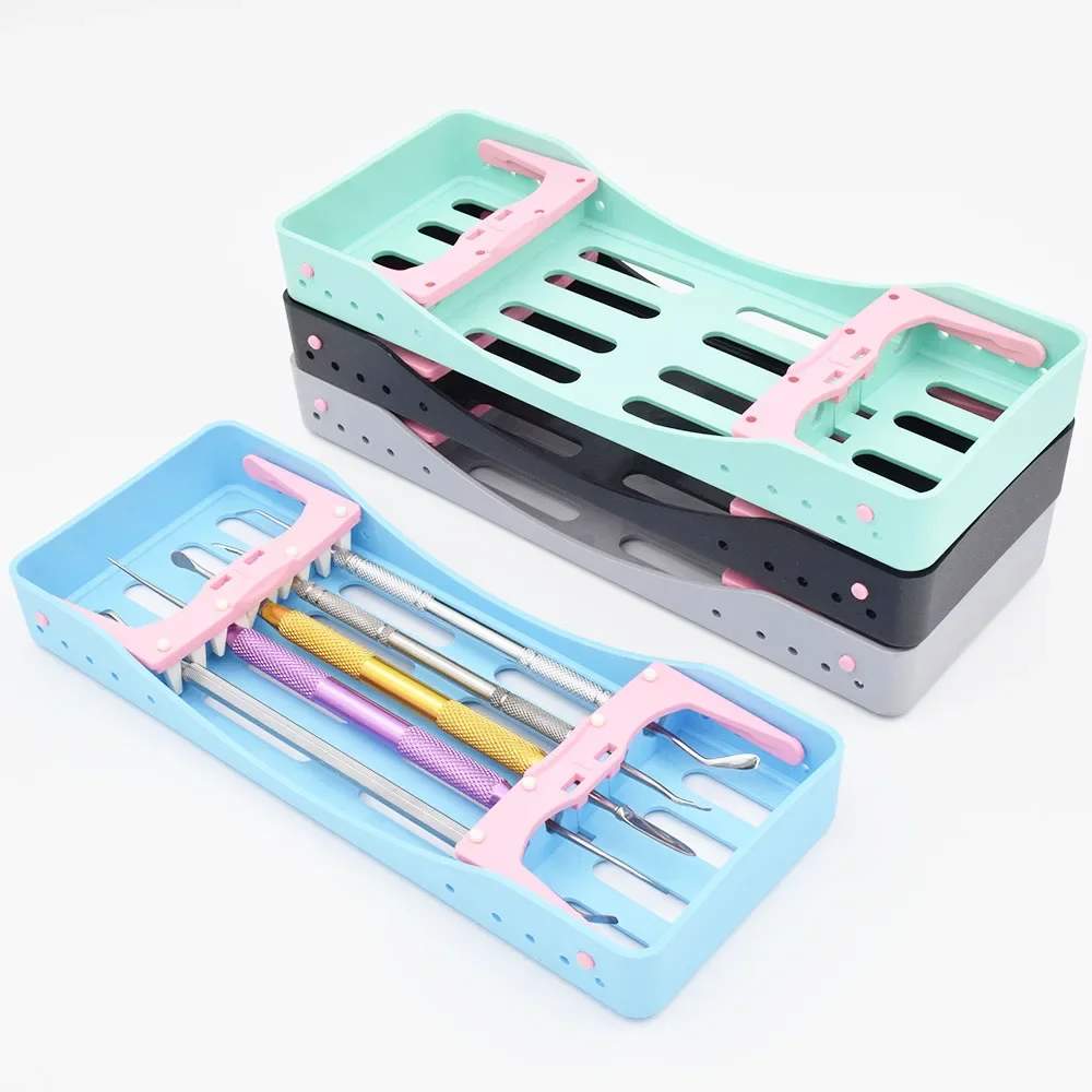 

Dental Tool Dental Autoclave Cassette File Burs Disinfection Holder Dental Sterilization Rack Plastic Surgical Sterilization Box