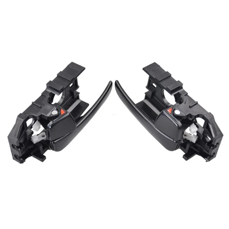 Передняя левая и правая ручка для межкомнатной двери автомобиля Черные ABS ручки