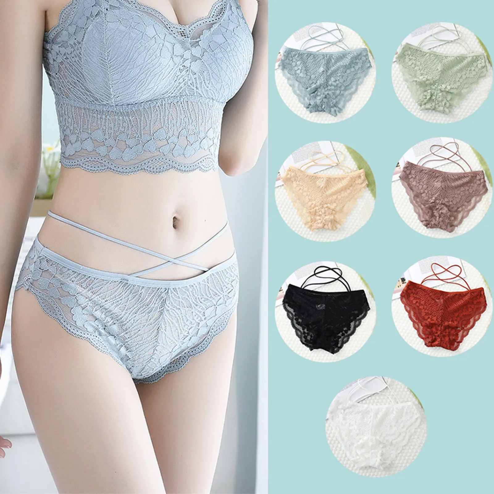 

Briefs Transparent Panties Lace Women's Sexy Lace Women's Striptease Outfits