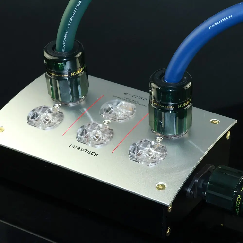 Фото Сетевой фильтр FURUTECH e-TP60 US, стандартный, со встроенным EMI-фильтром, очиститель переменного тока для аудиофильских Hi-Fi аудиосистем №2