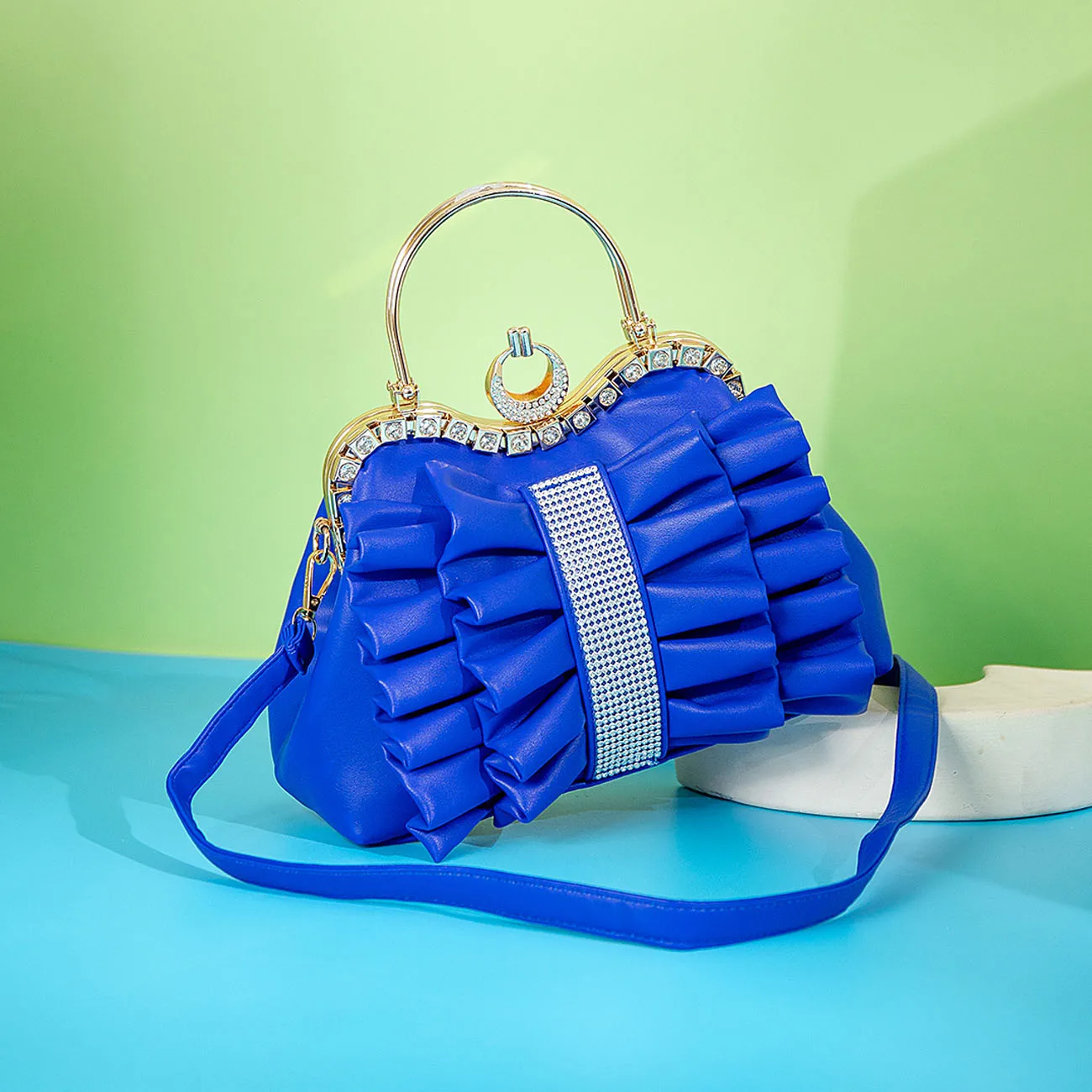 2023 New Luxury Elegant Rhinestone Bags Women Wedding Purse Girl Party Bag Crystal Clutch Diamond Evening Clutch Bag