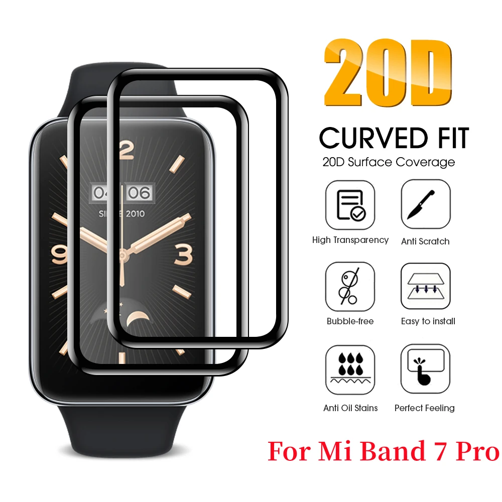 

Защитная пленка с закругленными краями для Huawei Honor Band 7 6 Pro, Защитная пленка для часов Huawei Watch Fit 2, защита экрана часов