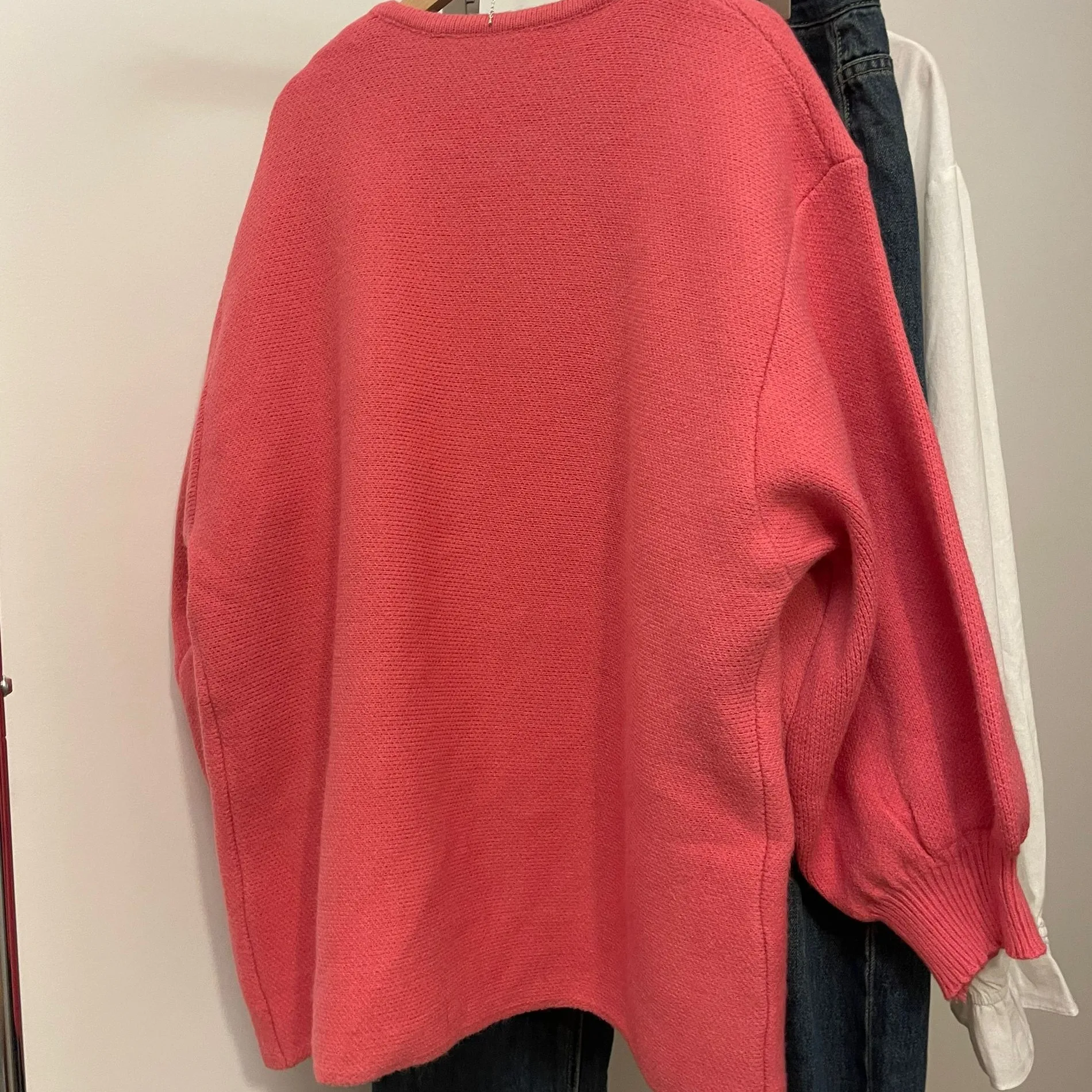 Осень-зима 2024 новый художественный однобортный свободный свитер Sweet Mori Look