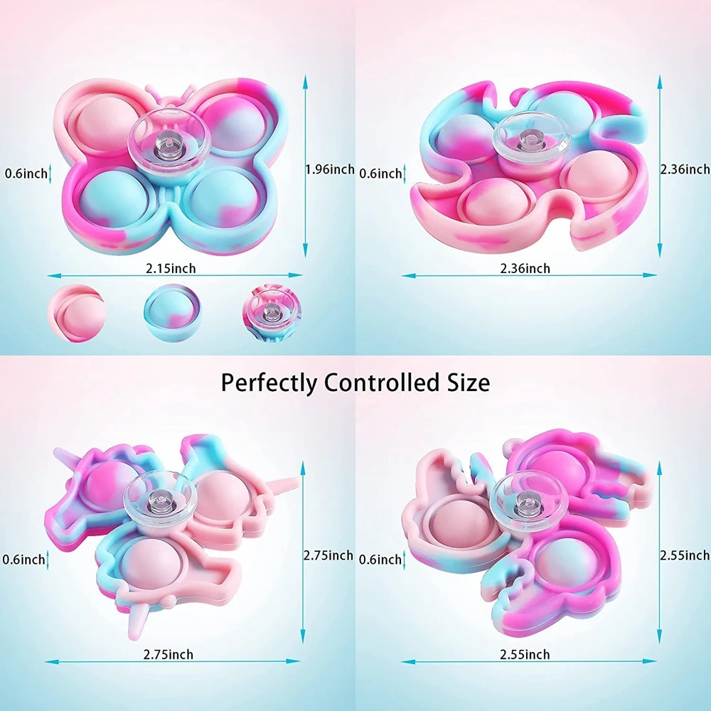 24 упаковки Набор игрушечных спиннера пузырьки снятие стресса |