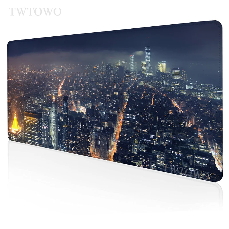 

City Mouse Pad Gamer XL Home New HD Computer Mousepad XXL Mouse Mat MousePads Soft Natural Rubber Anti Slip Carpet Mouse Mat