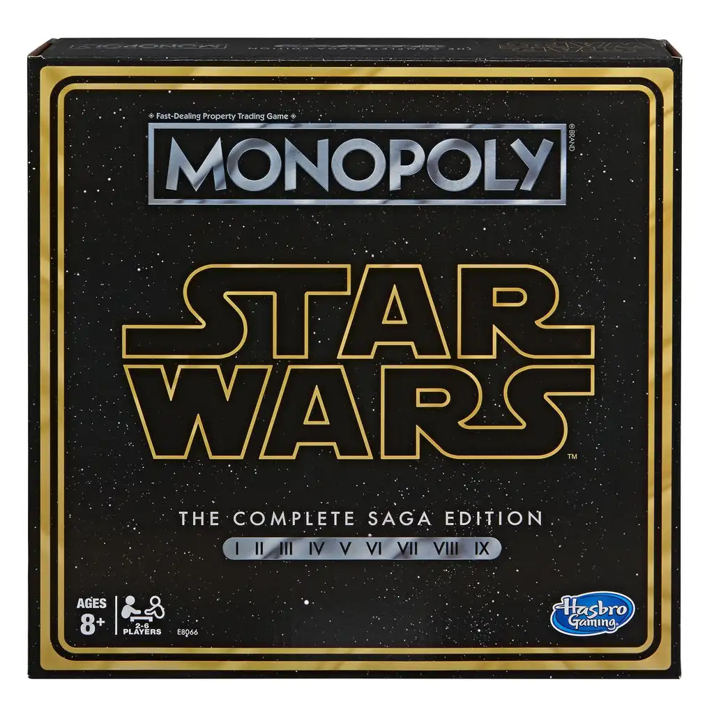 Original Hasbro Star Wars Skywalker Saga Monopoly Party Game