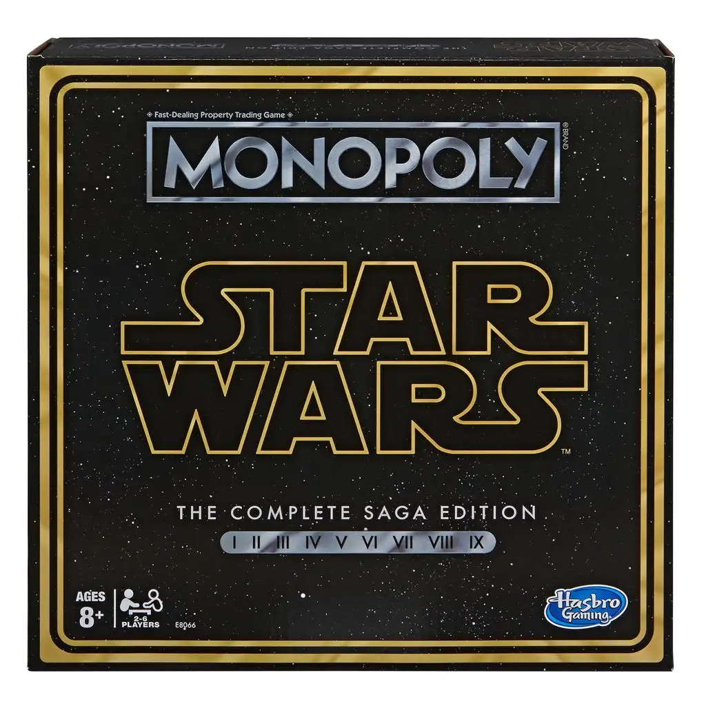 

Original Hasbro Star Wars Skywalker Saga Monopoly Party Games Board Game Family Game Collectible Hobby New In Stock Unopened