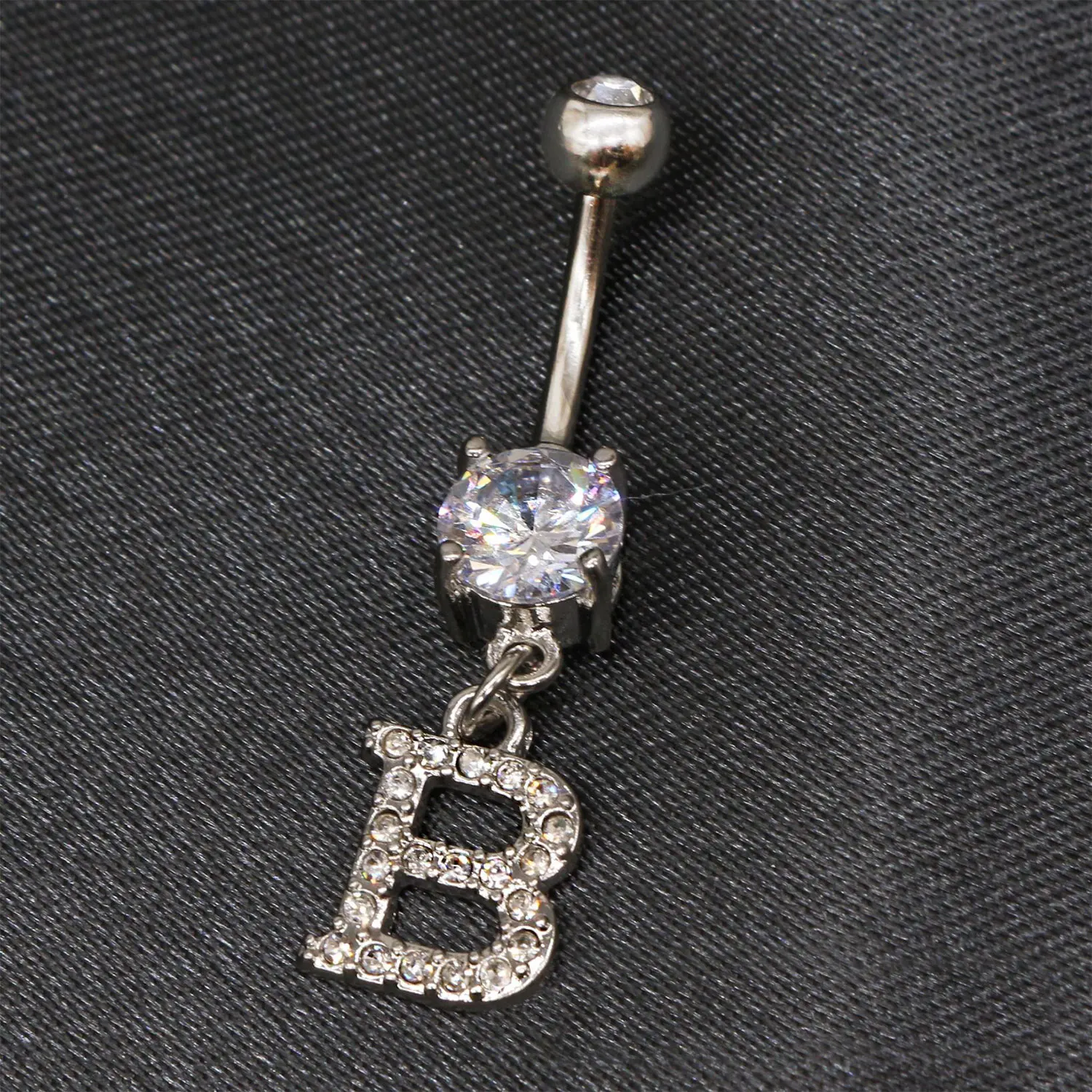 A B N Первичная буква пупка штанга для ногтей свисающая фотография женщин мужчин