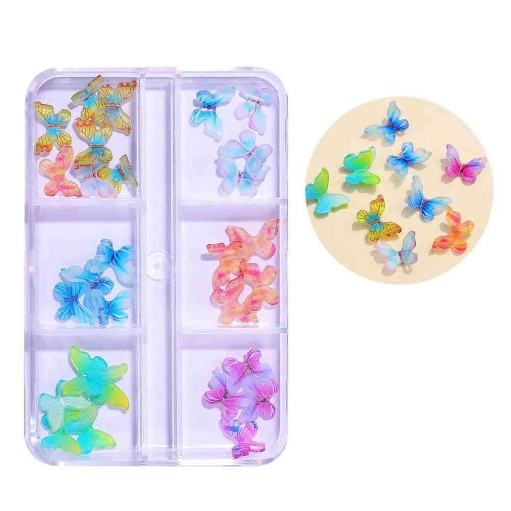 

Nail Flower Decoration Delicate Multicolor Camellia Nail Ornament Love Heart Shape 3D Effect Nail Decoration