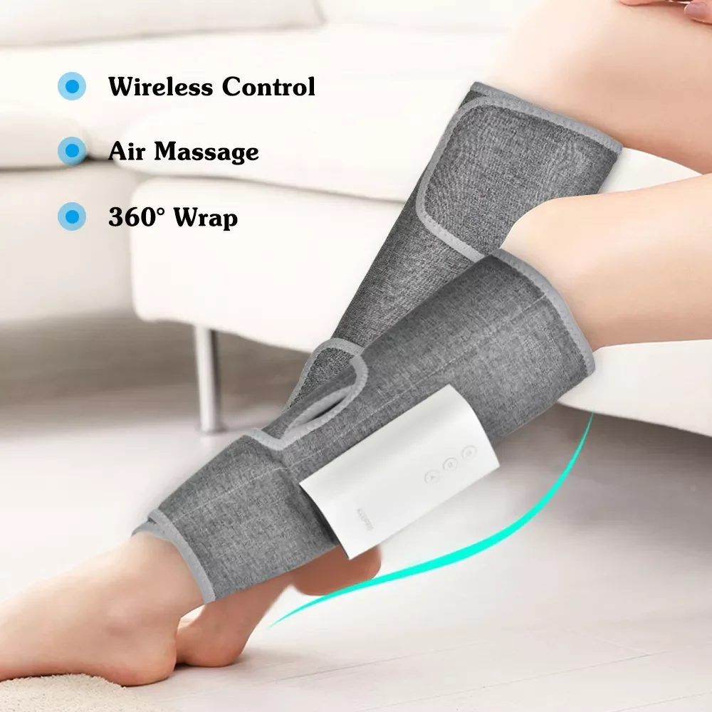 

Wireless Air Compression Leg Massager Rechargeable Completely Wrapped Relieve Calf Muscle Fatigue Massage Relaxation