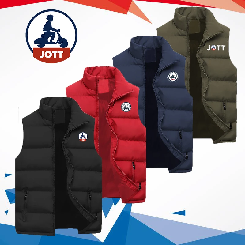 

Жилет Мужской Хлопковый, с надписью Jott, без рукавов, тонкий, легкий