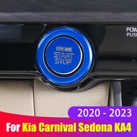 for kia carnival sedona ka4 2020 2021 2022 2023 car engine push start stop ignition button ring cover trim interior accessories