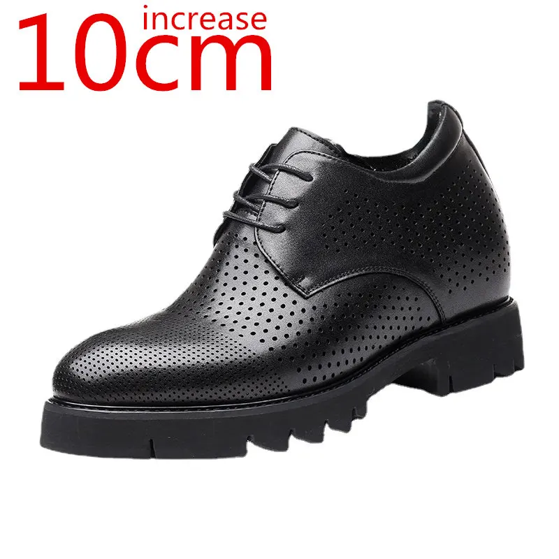 

Сандалии мужские с невидимой внутренней подкладкой, Повседневная дышащая обувь, сандалии с перфорацией, для увеличения роста, 10 см, летние