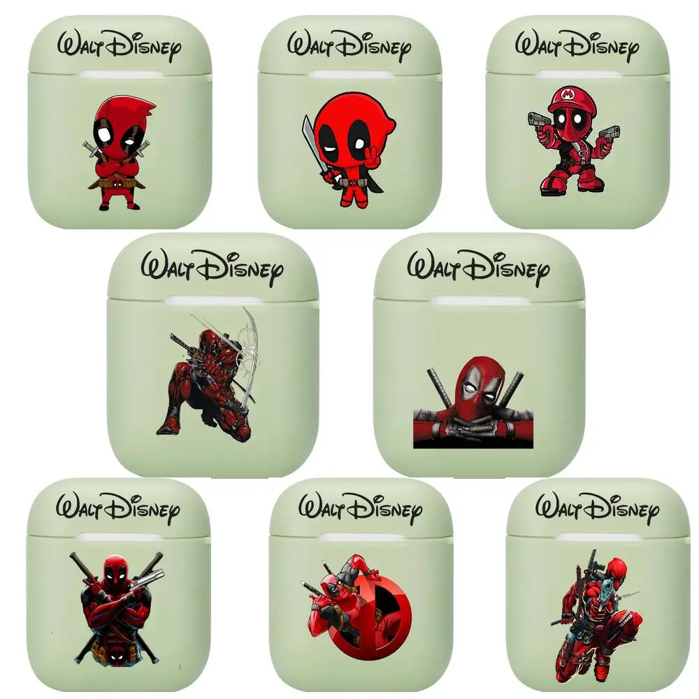 

Marvel Deadpool Soft Silicone Cases For Apple Airpods 1/2 Protective Case Bluetooth Wireless Earphone Cover For Apple Air Pods